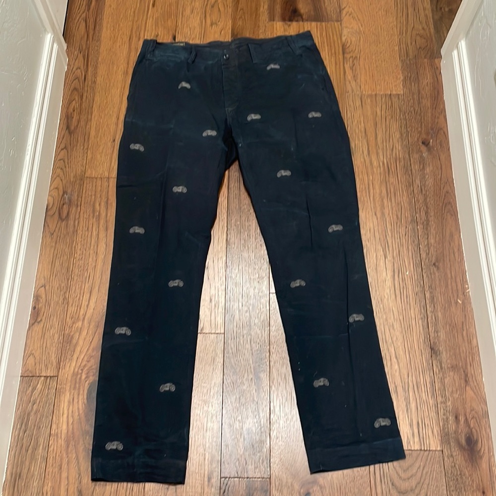 Vintage Polo Ralph Lauren Embroidered Motorcycle Pants 36x34